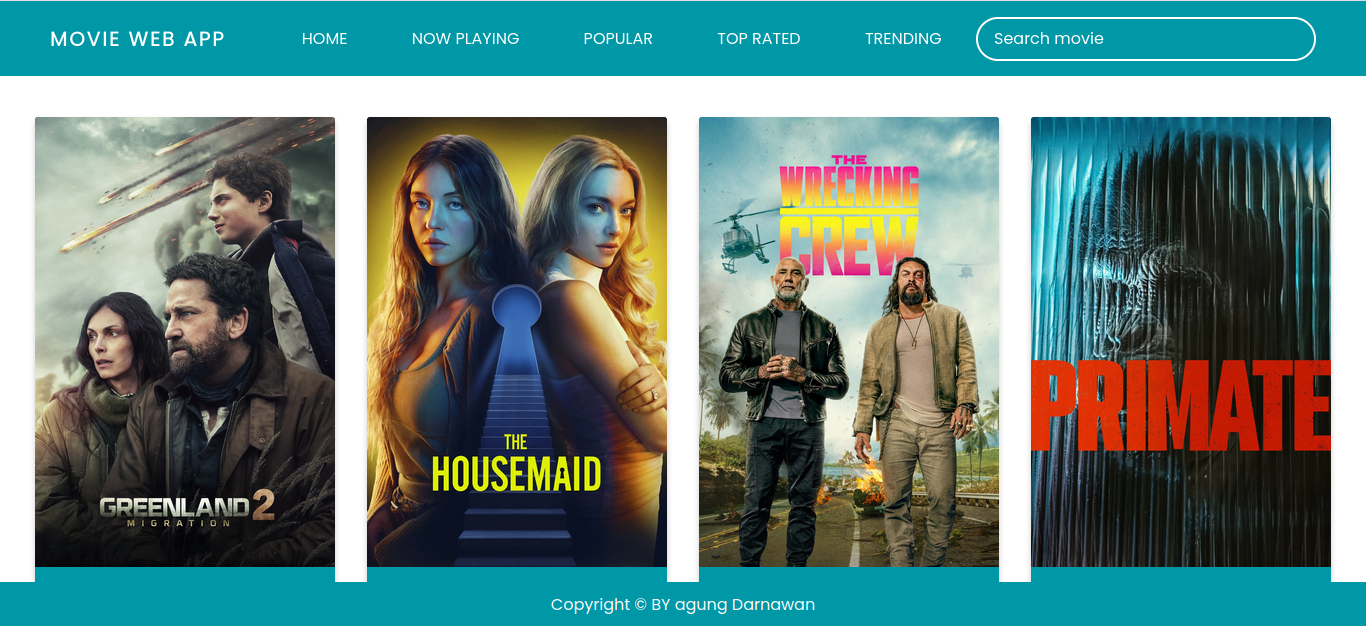 Website Katalog Film - Contoh Project Website UMKM oleh Agung Darmawan